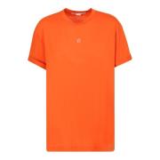 T-shirt met geborduurd sterren detail Stella McCartney , Orange , Dame...