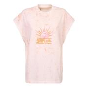 Logo-print Mouwloos T-shirt Stella McCartney , Pink , Dames