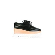 Zwarte Elyse Veterschoenen met Sleehak Stella McCartney , Black , Dame...