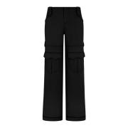 Wide Trousers Tom Ford , Black , Dames