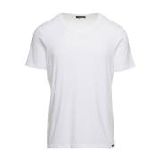Witte T-shirts en Polos - Stijl V Tom Ford , White , Heren