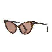 Ft0820 Zonnebril - Verhoog je stijl Tom Ford , Brown , Dames