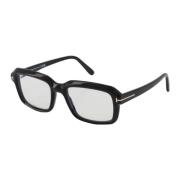 Gedurfde Rechthoekige Optische Bril Tom Ford , Black , Unisex