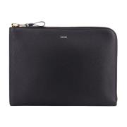 Zwarte Leren Clutch voor Heren - Aw23 Tom Ford , Black , Heren