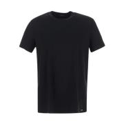 Klassiek Crewneck T-Shirt Tom Ford , Black , Heren