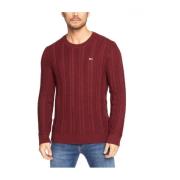 Bordeaux Kabeltrui Tommy Hilfiger , Red , Heren