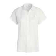 Dames regular fit linnen shirt Tommy Hilfiger , White , Dames
