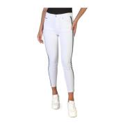Logo Skinny Jeans met ritssluiting Tommy Hilfiger , White , Dames