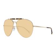 Gouden Aviator Zonnebril Tommy Hilfiger , Yellow , Dames