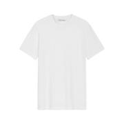 Greyhound Borduurwerk Katoen Stretch T-Shirt Trussardi , White , Heren