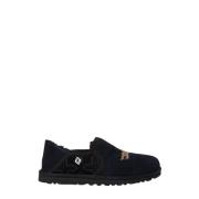 Geborduurde Leren Sneakers UGG , Black , Heren