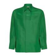 Silk Overhemd Valentino , Green , Heren