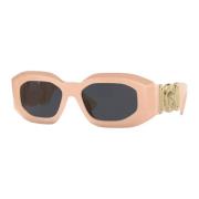 Lichtroze zonnebril met iconische kwallen Versace , Pink , Dames