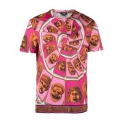 T-shirts en poloshirts Versace , Pink , Heren