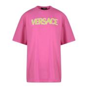 T-Shirts Versace , Pink , Dames