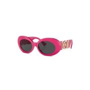 Paarse Sungles met Originele Accessoires Versace , Pink , Dames