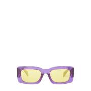 Rechthoekige zonnebril met zijdelings Greca-motief Versace , Purple , ...