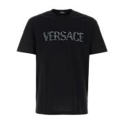 Kliek T-Shirt Versace , Black , Heren