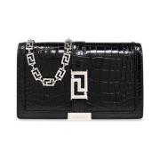 Schoudertas met logo Versace , Black , Dames