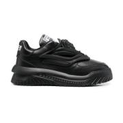 Zwarte Odissea Chunky-Sole Sneakers Versace , Black , Heren