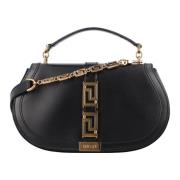 Kalfsleren Handtas Versace , Black , Dames