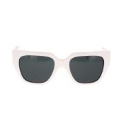 Gedurfde vierkante zonnebril met gebreide armen Versace , White , Unis...