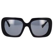 Vierkante zonnebril Ve4434 Gb1/87 Versace , Black , Unisex