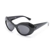 Zwarte zonnebril met originele accessoires Versace , Black , Dames