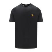 Herenkleding T-shirts en polo`s Zwart Aw23 Versace , Black , Heren