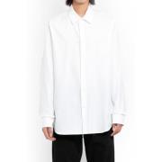 Witte Poplin Jacquard Overhemd Versace , White , Heren