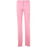 Informele broek verantwoorde wollen stoffen Versace , Pink , Dames