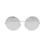 Minimalistische ronde zonnebril Victoria Beckham , Gray , Dames
