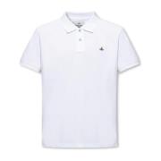Polo shirt met logo Vivienne Westwood , White , Heren