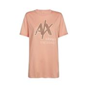 Stijlvol T-shirt Armani Exchange , Pink , Dames