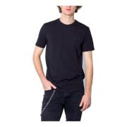 Heren Zwart T-shirt Armani Exchange , Black , Heren