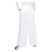 Wide Trousers Armani Exchange , White , Dames