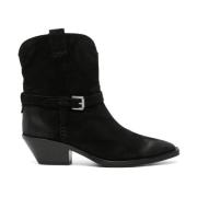 Suede Velours Zwart F23-Dustin03 ASH , Black , Dames