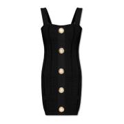 Mouwloze jurk Balmain , Black , Dames