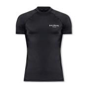 Zwem T-shirt Balmain , Black , Heren