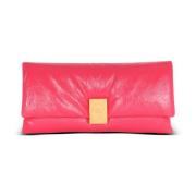 1945 Soft patent leather clutch Balmain , Pink , Dames
