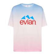 x Evian - Gradient T-shirt Balmain , Multicolor , Dames