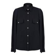 Katoenen shirt met band Balmain , Black , Heren