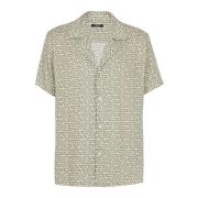 Short Sleeve Shirts Balmain , Beige , Heren