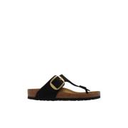 Gizeh Big Buckle slides Birkenstock , Black , Dames