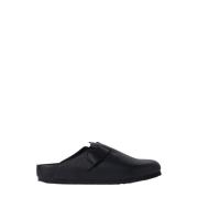 Boston Mules van gecoat leer Birkenstock , Black , Unisex