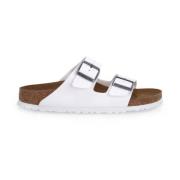 Witte Arizona Sliders Birkenstock , White , Heren