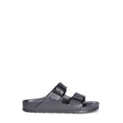 Verstelbare grijze rubberen sandalen Birkenstock , Gray , Heren