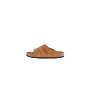 Sliders Birkenstock , Brown , Dames