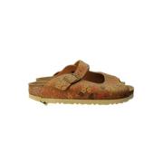 Slide Sliders Birkenstock , Brown , Dames