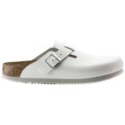 Klassieke Leren Klomp Birkenstock , White , Heren